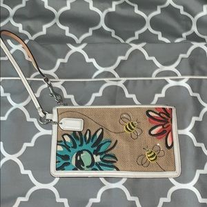 Coach Bumblebee Wristlet